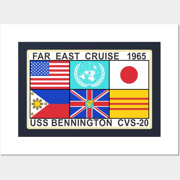 Far East Cruise 1965 - USS Bennington Wall Art by MBK